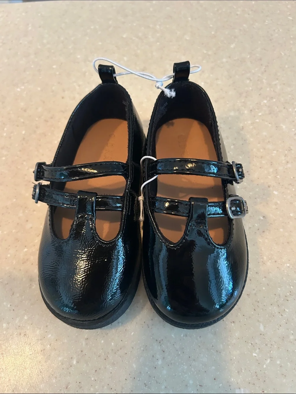 Old Navy Black Patent Double-Strap Mary Jane Shoes